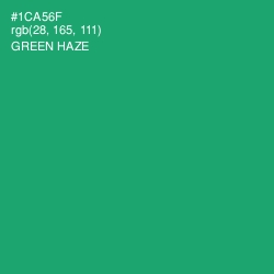 #1CA56F - Green Haze Color Image