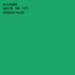 #1CA66B - Green Haze Color Image