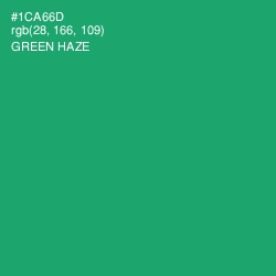 #1CA66D - Green Haze Color Image