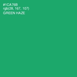 #1CA76B - Green Haze Color Image