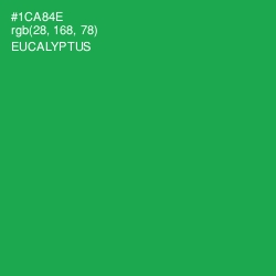 #1CA84E - Eucalyptus Color Image