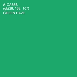 #1CA86B - Green Haze Color Image