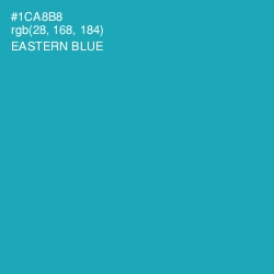 #1CA8B8 - Eastern Blue Color Image