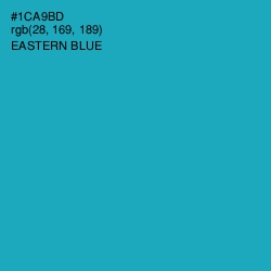 #1CA9BD - Eastern Blue Color Image