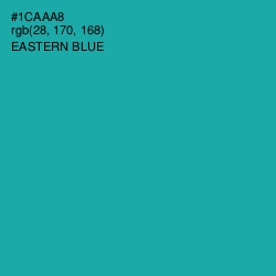 #1CAAA8 - Eastern Blue Color Image