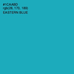 #1CAABD - Eastern Blue Color Image