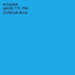 #1CAAEA - Curious Blue Color Image