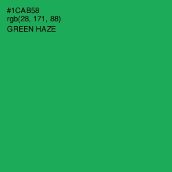 #1CAB58 - Green Haze Color Image