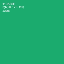 #1CAB6E - Jade Color Image
