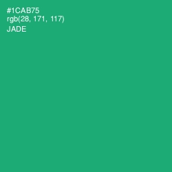 #1CAB75 - Jade Color Image