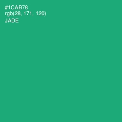 #1CAB78 - Jade Color Image