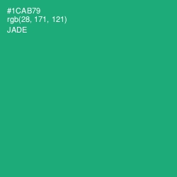 #1CAB79 - Jade Color Image