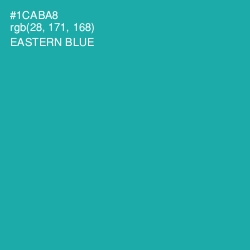 #1CABA8 - Eastern Blue Color Image