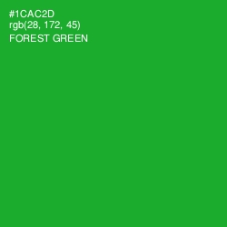 #1CAC2D - Forest Green Color Image
