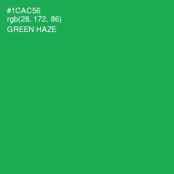 #1CAC56 - Green Haze Color Image