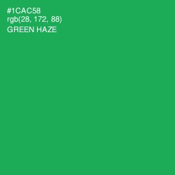 #1CAC58 - Green Haze Color Image