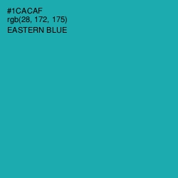 #1CACAF - Eastern Blue Color Image