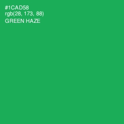 #1CAD58 - Green Haze Color Image