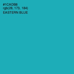 #1CADB8 - Eastern Blue Color Image