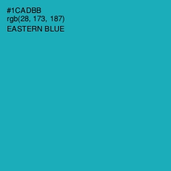 #1CADBB - Eastern Blue Color Image