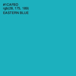 #1CAFBD - Eastern Blue Color Image