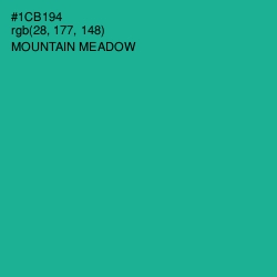 #1CB194 - Mountain Meadow Color Image