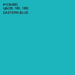 #1CB4BD - Eastern Blue Color Image