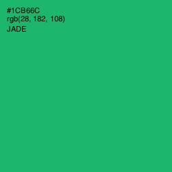 #1CB66C - Jade Color Image