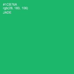 #1CB76A - Jade Color Image