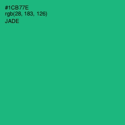 #1CB77E - Jade Color Image