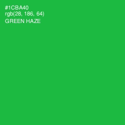 #1CBA40 - Green Haze Color Image