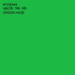 #1CBA44 - Green Haze Color Image