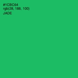 #1CBC64 - Jade Color Image