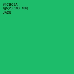 #1CBC6A - Jade Color Image