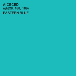 #1CBCBD - Eastern Blue Color Image