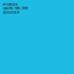 #1CBCE4 - Scooter Color Image