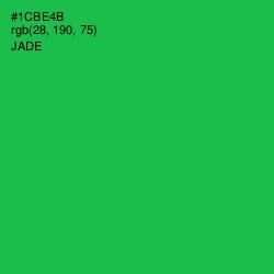 #1CBE4B - Jade Color Image