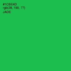 #1CBE4D - Jade Color Image