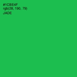#1CBE4F - Jade Color Image