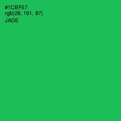 #1CBF57 - Jade Color Image