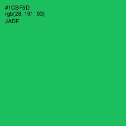 #1CBF5D - Jade Color Image