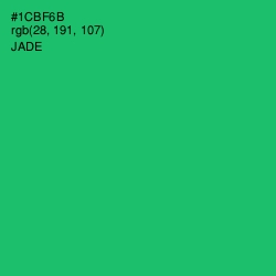 #1CBF6B - Jade Color Image