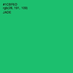 #1CBF6D - Jade Color Image