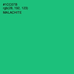 #1CC07B - Malachite Color Image