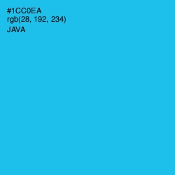 #1CC0EA - Java Color Image