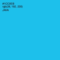 #1CC0EB - Java Color Image