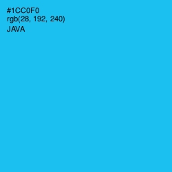 #1CC0F0 - Java Color Image