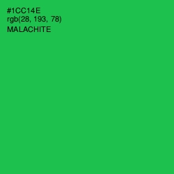 #1CC14E - Malachite Color Image