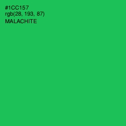 #1CC157 - Malachite Color Image