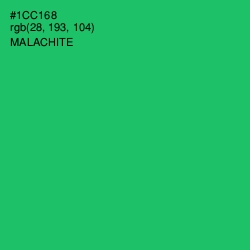 #1CC168 - Malachite Color Image